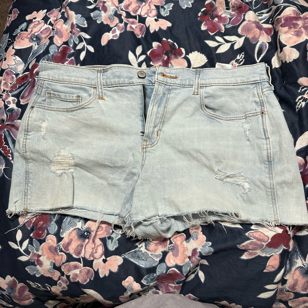 Old navy blue Jean shorts